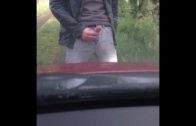 Pissing in Public on a Car