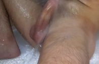 naughty roommate catches me masturbate, then makes my pussy squirt